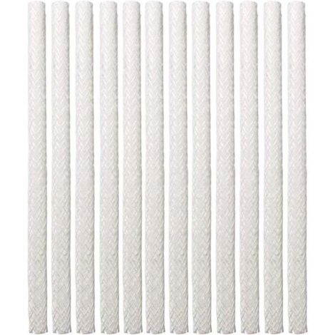 12PCS noyau d'huile, fibre de verre Tiki Wick torche de remplacement en fibre de verre Tiki pour extérieur Tiki patio éclairage lampe de jardin (1/4)