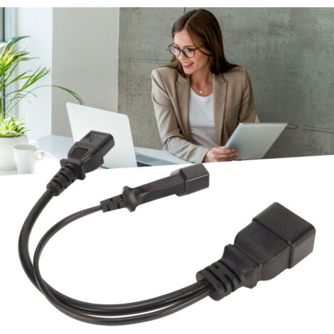 Adaptateur Cordon Alimentation IEC C13 Vers C8 – Convertisseur Prise Mâle C13 Femelle C8 10A 250V Pour Ordinateur & Appareils