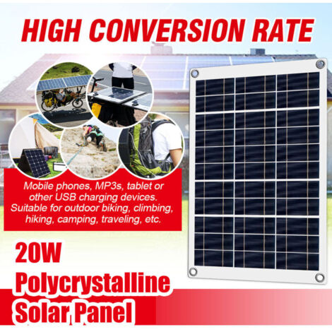 Panneau Solaire 12V 100W Cadre en aluminium résistant standard