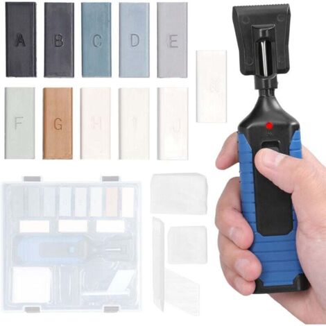 Ensemble d'outils de réparation multifonctions, bricolage, vinyle, PVC, plastique, rayures, fissures, remplissage de surface, ménage, pratique, économie de travail, outils pour la maison avec 11 barre (1/4)