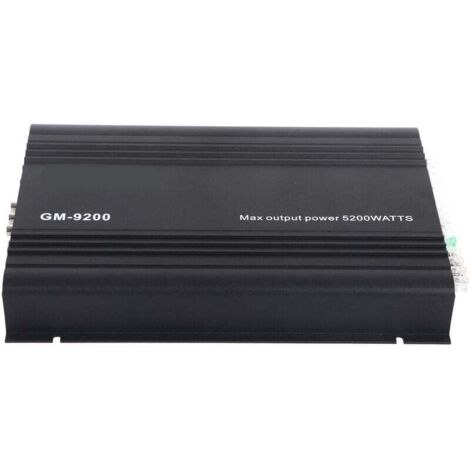 Amplificateur de puissance Audio 4x70W 4 canaux 12V en alliage d'aluminium noir Auto voiture Hifi ampli stéréo