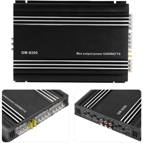 Amplificateur de puissance Audio 4x70W 4 canaux 12V en alliage d