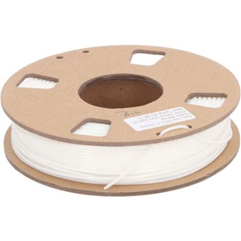 Filament pour imprimante 3D 1.75mm Flexible TPU Filament Bundle Haute Précision 95A Soft Filament d'impression 3D Consommable d'imprimante 3D Blanc (1/4)