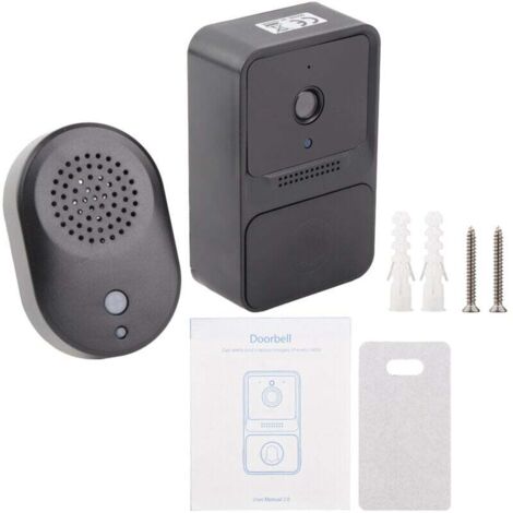 Trywise Caméra de sécurité intelligente haute résolution 1080P pour sonnette sans fil avec audio bidirectionnel et surveillance en temps réel (1/4)
