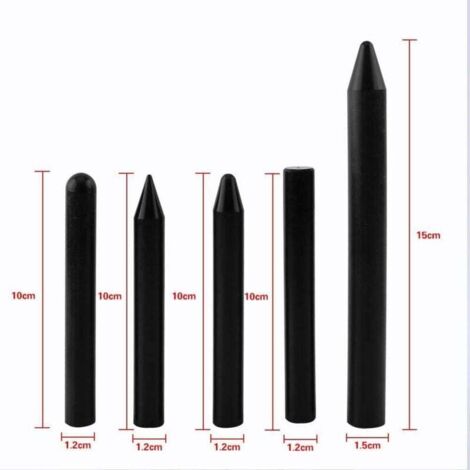 Débosselage Stylo en Nylon Outil De Réparation pour Carrosserie Voiture (Ensemble de 5pcs) (Couleur : Noir) (1/4)