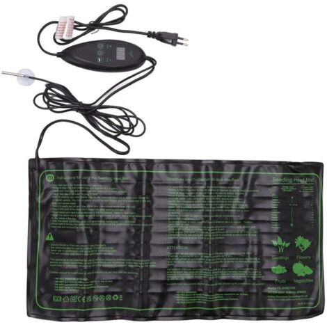 Tapis chauffant pour semis 30W 6 vitesses Coussin chauffant étanche réglable en température 220V240V EU Plug (1/4)