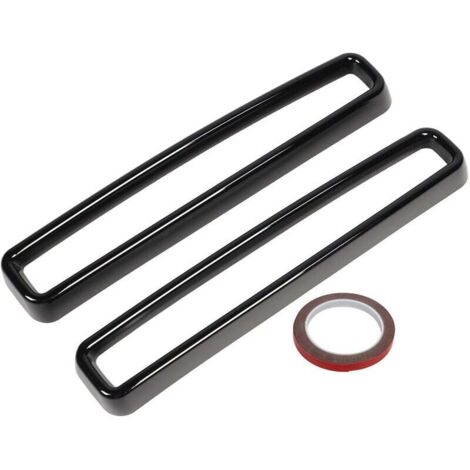 Inserts de calandre avant pour Dodge Challenger 2015 à 2020 Noir brillant (1/4)