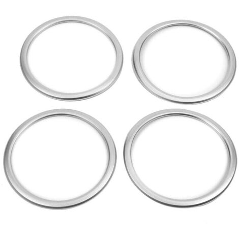 4 pièces ABS Chrome voiture porte haut-parleur anneau couverture garniture pour X1 F48 2016-2018 (1/4)