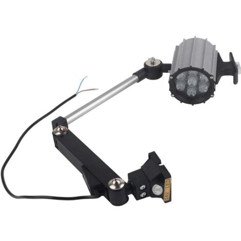 Lampe de travail LED polyvalente réglable à bras Long avec Fixation à vis pour tour CNC fraiseuse 7W 24V (1/4)