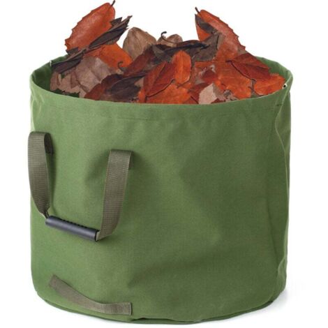 Trywise Sac de jardin pliable en toile réutilisable, résistant à l'eau, pour déchets de feuilles de jardin (1/4)