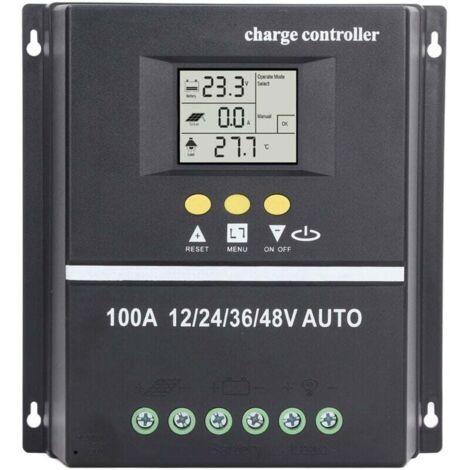 Contrleur de Charge solaire MPPT, double Port USB, écran LCD rétroéclairé, régulateur de panneau solaire 12V 24V 36V 48V adaptatif