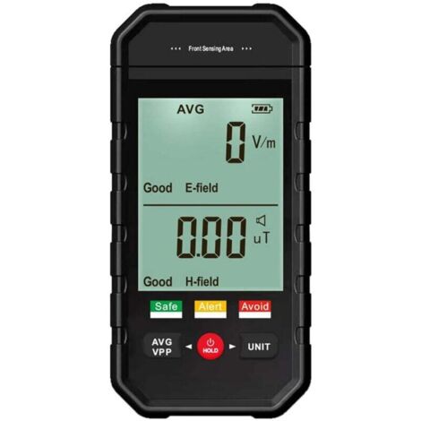 Compteur Geiger, Détecteur de Rayonnement de Champ électromagnétique avec Alarme Automatique D'affichage LCD Rétroéclairé, Testeur EMF Portable pour les Inspections EMF du Bureau à Domicile (1/4)