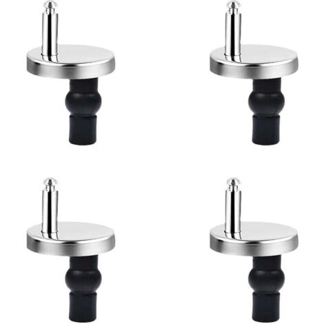 Fixations pour abattants de toilettes, fixation stable, compatible avec la plupart des abattants de toilettes standard, lot de 4
