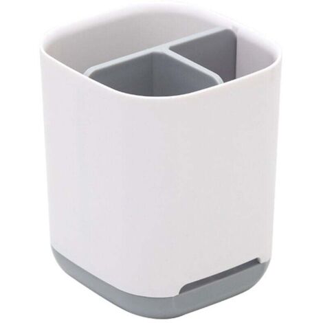 Porte-brosse à dents, organisateur de rangement pour salle de bain, petit format, gris (1/4)