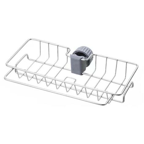 Étagère de douche en acier inoxydable, adaptée aux tubes ronds de 18 à 25 mm, 27,5 x 15 cm, 1 pièces (1/4)