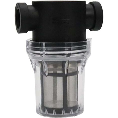 Préfiltre de jardin, filtre en acier inoxydable, filtre de tuyau à haut débit, pompe d'irrigation de jardin (6 points à 40 mesh) (1/4)