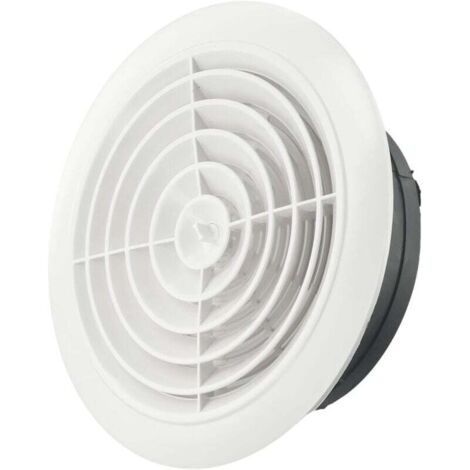 Grille de ventilation, modèle circulaire pivotant, pour ouvertures Ø 200 mm, blanche (1/4)