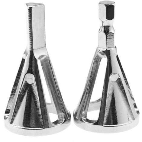 Jeu d'outils d'ébavurage à tige hexagonale pour boulons, écrous et embouts - Répare rapidement les boulons 8-32 endommagés, argent (1/4)