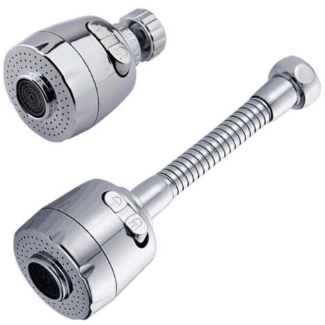 [Lot de 2] Rallonge de robinet de cuisine - Adaptateur de robinet rotatif à 360° - Accessoire pratique pour robinet d'évier de cuisine (1/4)