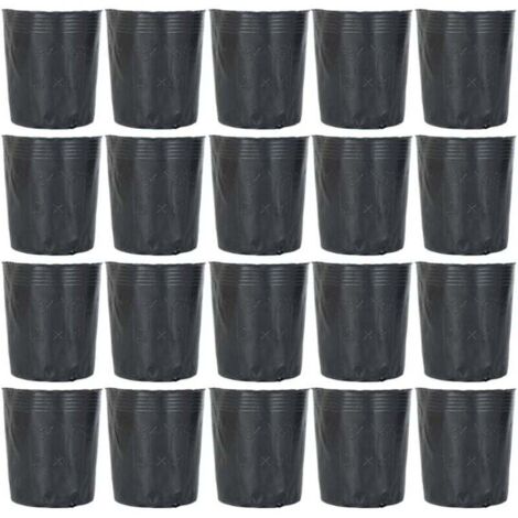 Lot de 300 pots en plastique pour semis et semis 8 x 8 cm H354 (1/4)