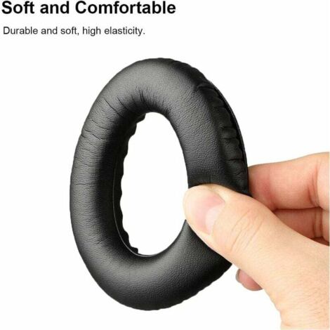 Coussinets de Remplacement pour Casques Bose Quiet Comfort QC 2 15 25 35 I 35 II AE2 AE2i AE2w SoundTrue SoundLink, Noir (1/4)