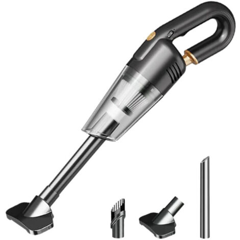 Aspirateur de voiture puissant 4500Pa 60W, mini aspirateur main sans fil rechargeable. Avec filtre USB, pour voiture et maison, efficace sur poils de chien. (1/4)