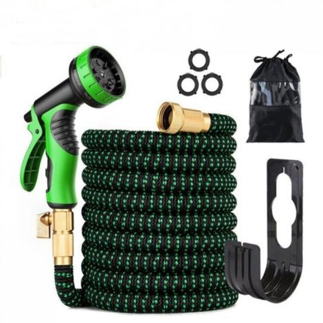 Tuyau arrosage extensible 15m, flexible avec buse 10 fonctions, pour jardin et voiture (1/4)