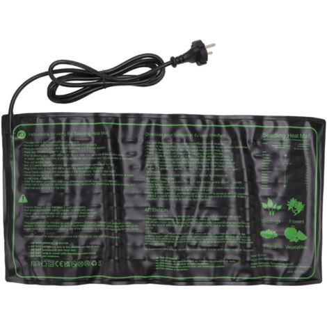 Tapis chauffant semis imperméable pour jardin horticulture, prise EU 220-240V (1/4)
