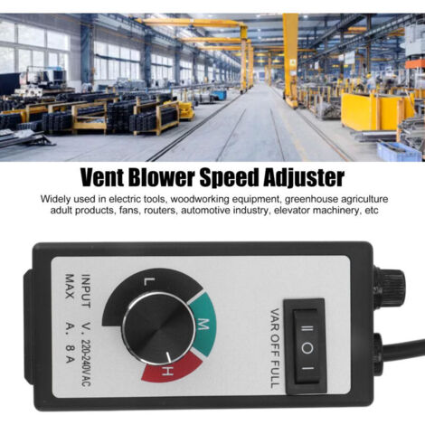 Jieotwice Régulateur De Vitesse Ventilateur 4000W - Contrôleur Électronique Continu DJ-SC40