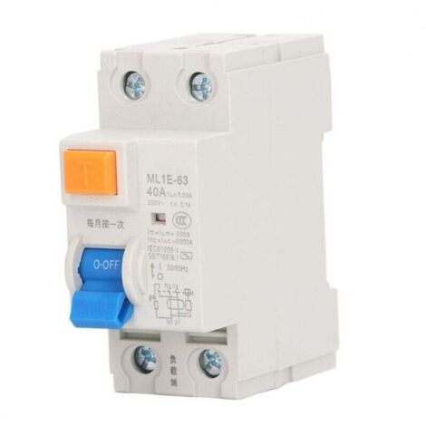 Disjoncteur Différentiel Miniature avec Protection Surtension et Fuite, 1P+N 40A 230V