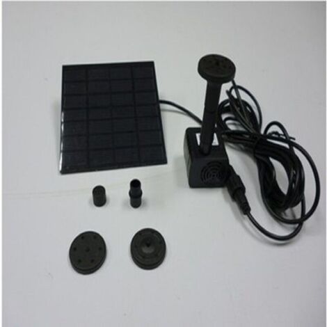 Pompe Solaire Miniature 7V Améliorée - Fontaine Jardin Bassin Étang Jusqu'à 95cm
