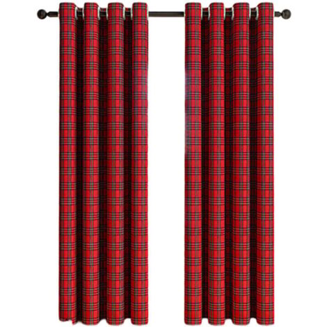 Rideaux tartan Iliv Lana faits sur mesure cousus à la main