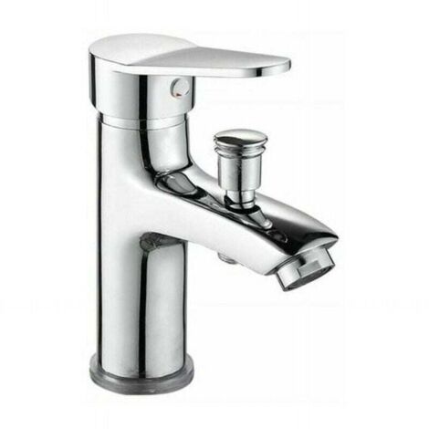 Mitigeur bain/douche monotrou chromé, monocommande. Design moderne et fonctionnel pour salle de bain. (1/4)