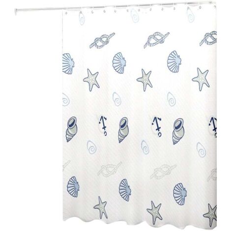 Rideau de Douche Style Moderne - Effet de Teinture Dégrader - Imperméable - Accessoire Décoratif de Salle de Bain
