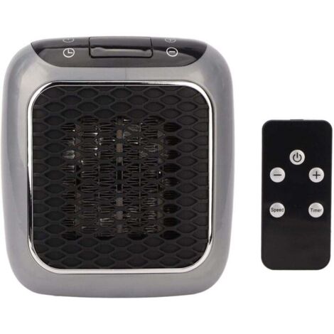 Chauffage mural électrique 800 W pour une utilisation avec thermostat réglable, silencieux, économe en énergie pour bureau, chambre à coucher, salle de (1/4)