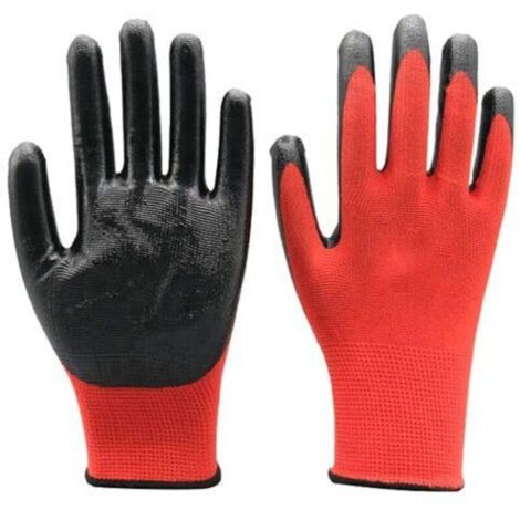Gants De Travail Imperméables Et Thermiques - 1 Paire - Revêtement Latex - Pour Jardinage, Bricolage, Extérieur - 9