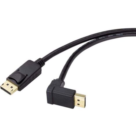 Câble de raccordement Trywise DisplayPort Fiche mâle DisplayPort, Fiche mâle DisplayPort 1.50 m noir SP-9163732 contacts dorés Câble DisplayPor A070222 (1/4)