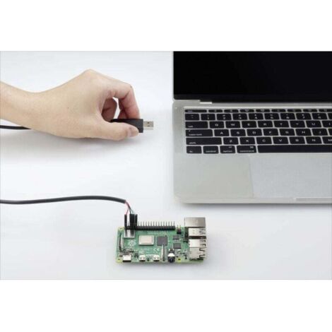 Trywise USB/TTL Câble de cavalier Raspberry Pi® [1x USB 2.0 type A mâle - 4x Pontage filaire de prise femelle] 1.00 m noir A104572 (1/4)