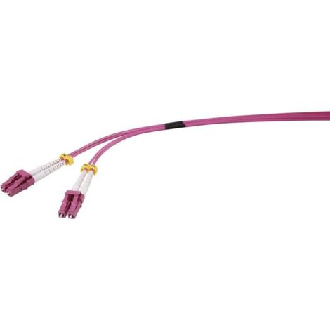Trywise RF-4738838 fibre optique FO Câble de raccordement 2.00 m rouge pourpre [1x LC mâle - 1x LC mâle] 50/125 µ Multimode OM4 Y801902 (1/3)
