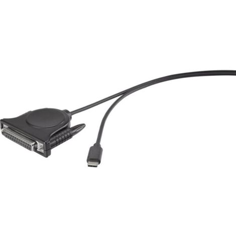 Trywise parallèle Adaptateur [1x USB-C® mâle - 1x SUB-D femelle 25 pôles] 1.80 m X056191 (1/2)