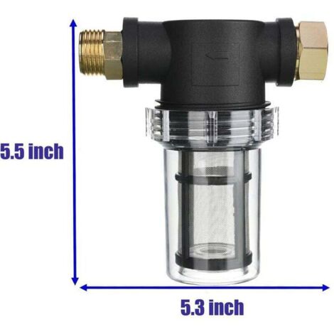 Lot De 2 écrans Filtrants à Mailles Filetées Pour Pulvérisateur – Acier Noir – TR40ZIH4Y05