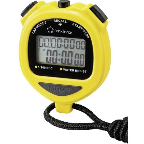 Trywise RF-SW-120 Chronomètre numérique jaune Y781022 (1/4)