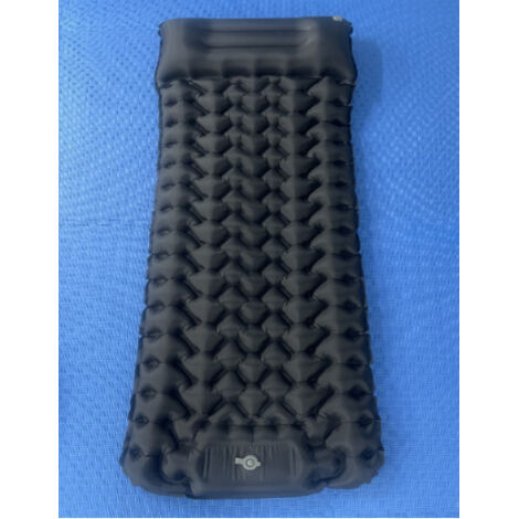 Matelas gonflable léger et portable, imperméable, pour le camping, voyage, voiture, sieste, rangement, tente extérieure, séchage rapide (noir)