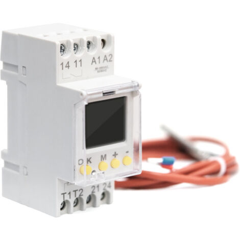 Thermostat Numérique Intelligent TH-W avec Double Affichage - Contrôleur de Température Haute Précision pour Aquarium, Incubateur, Chambre Froide Électronique et Congélateur à Fruits de Mer-Trywise