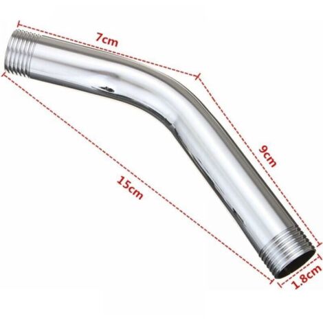 Bras De Rallonge Douche Cuivre Chromé 30 Cm G3/4 – Extension Pommeau Douche, Robuste Et Élégant