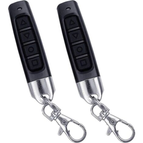 2pcs Telecommande Universelle Portail, Codes Fixes et Codes d'apprentissage, Clonage Télécommande 433 MHz, Adaptée aux Portes de Garage, Télécommande Universelle sans Fil Porte clés Duplicateur (1/4)