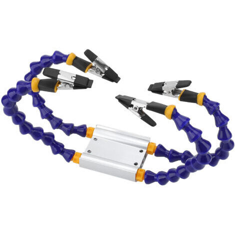 Bras Flexible ABS, bras Flexible, Base en alliage d'aluminium, outil de troisième main avec couvercle en caoutchouc amovible, 4 pièces