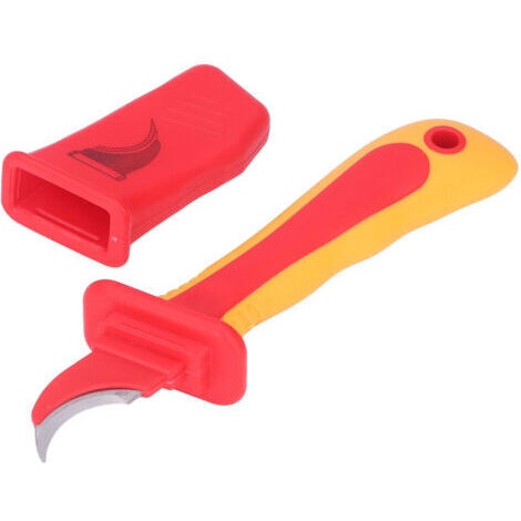 Couteau isolé pour électricien, résistance à haute tension, coupe antimagnétique, Type faucille IEC60900