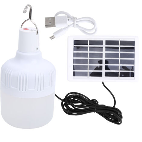 50W extérieur LED système solaire lumière Portable lampe de charge Camping lumière de secours