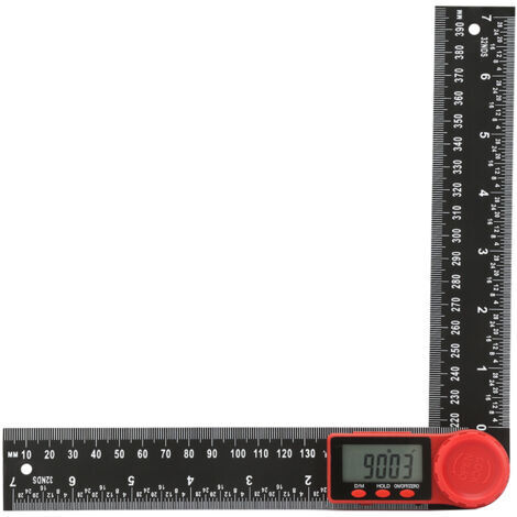 Inclinomètre d'angle d'instrument numérique en plastique à 360 degrés (200 mm) (1/5)